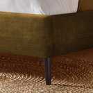 Silentnight Evana olive velvet superking bed frame (British brand)