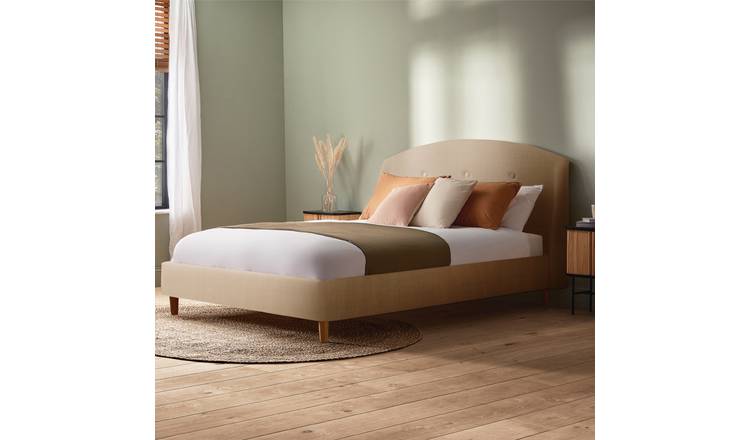 Silentnight Evana Double Fabric Bed Frame - Beige
