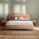 Silentnight Evana Kingsize Fabric Bed Frame in Beige (British brand)