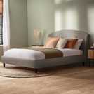 Silentnight Evana double fabric bed frame grey (British brand)