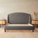 Silentnight Evana double fabric bed frame grey (British brand)