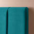 Silentnight Octavia Superking velvet bed frame in teal (British brand)