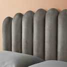 Silentnight Oriana Superking Velvet Bed Frame Silver (British brand)
