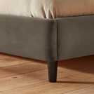 Silentnight Double Velvet Bed Frame in Charcoal (British brand)