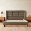 Silentnight Kingsize Velvet Bed Frame Charcoal (British brand)