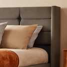 Silentnight Kingsize Velvet Bed Frame Charcoal (British brand)