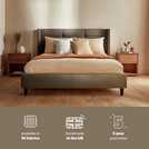 Silentnight Kingsize Velvet Bed Frame Charcoal (British brand)
