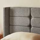 Silentnight Double Fabric Bed Frame in Stone Grey (British brand)
