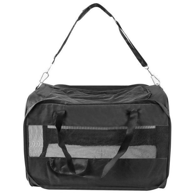 Streetwize Deluxe Collapsible Pet Car Kennel - Black