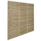Forest Garden 6x6 Double Slatted Panel x3 set - British product