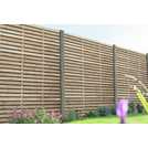 Forest Garden 6x6 double slatted fence panel pack of 4 - British product