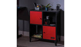 X Rocker Mesh-Tek 4 cube storage unit Red and Black (British brand)