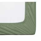 Habitat cotton rich plain green fitted sheet double, UK version