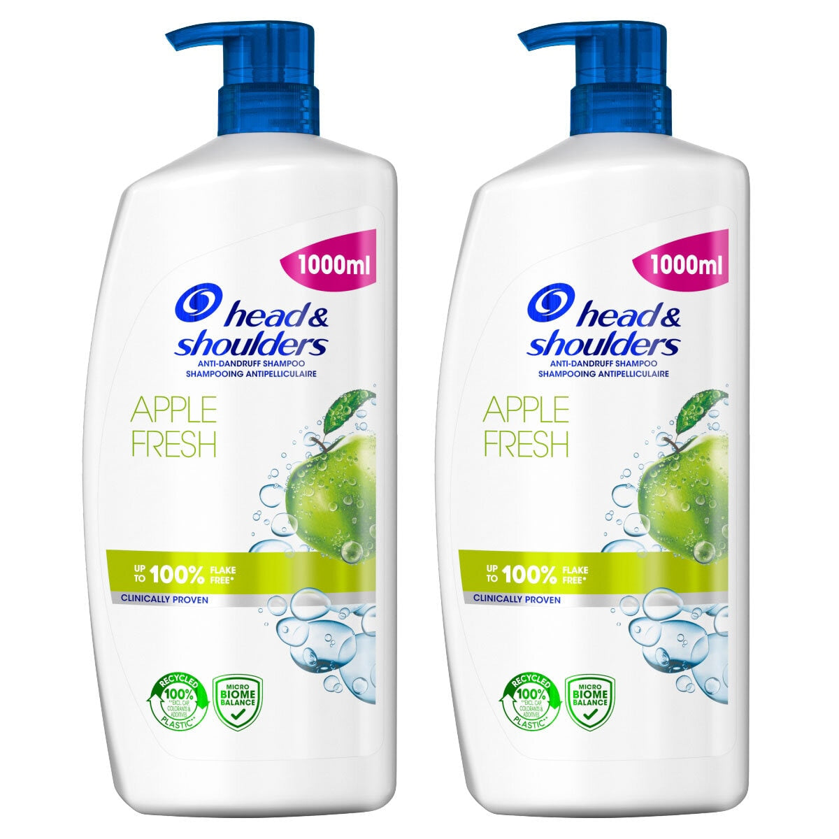 Head & Shoulders Apple Fresh shampoo 2 x 1L, UK version