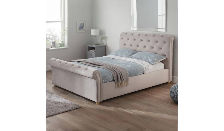 Argos Double Velvet Ottoman Bed Frame - British product
