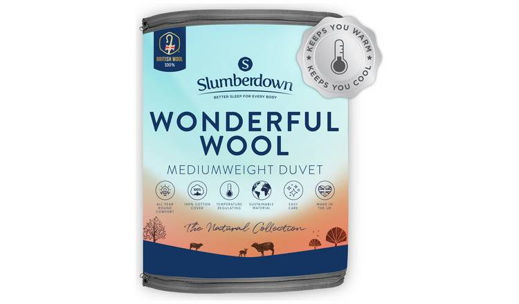 Slumberdown Wool Duvet Medium Weight King Size (British brand)