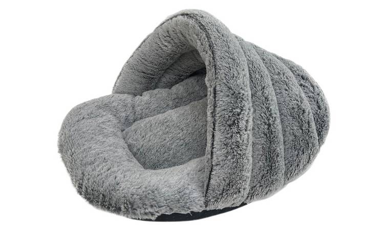 Fluffy Hooded Pet Bed Large - British product