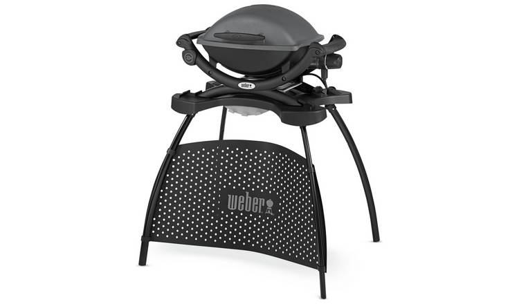 Weber Q 1400 electric barbecue with stand (British brand)