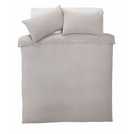 Silentnight Supersoft Plain Dove Grey Duvet Cover Set Kingsize (British brand)