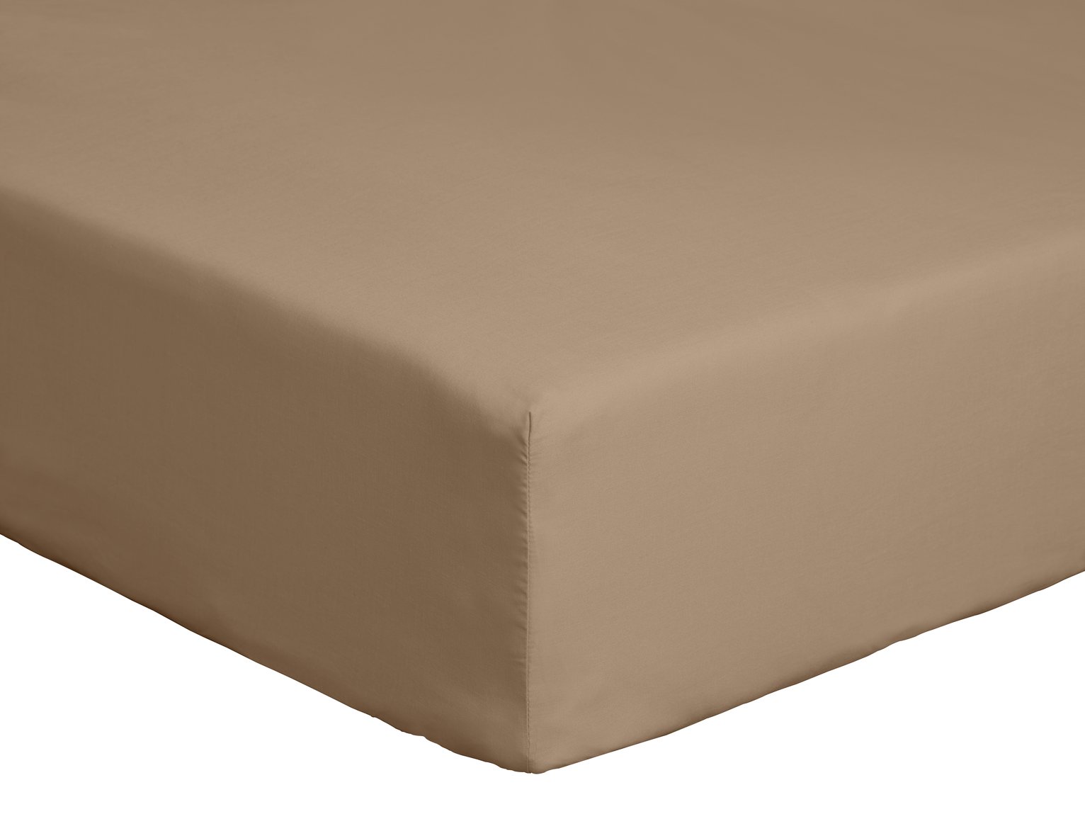 Habitat Taupe Fitted Sheet Single, UK version