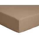 Habitat Cotton Rich 180 TC Taupe Fitted Sheet - Double