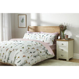 Argos Home cotton dried flowers white bedding set single - British product