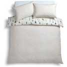 Argos Home cotton dried flowers white bedding set single - British product
