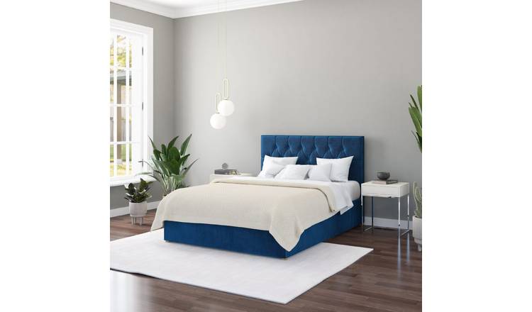 Aspire Kingsize Ottoman Bed in Navy - British product