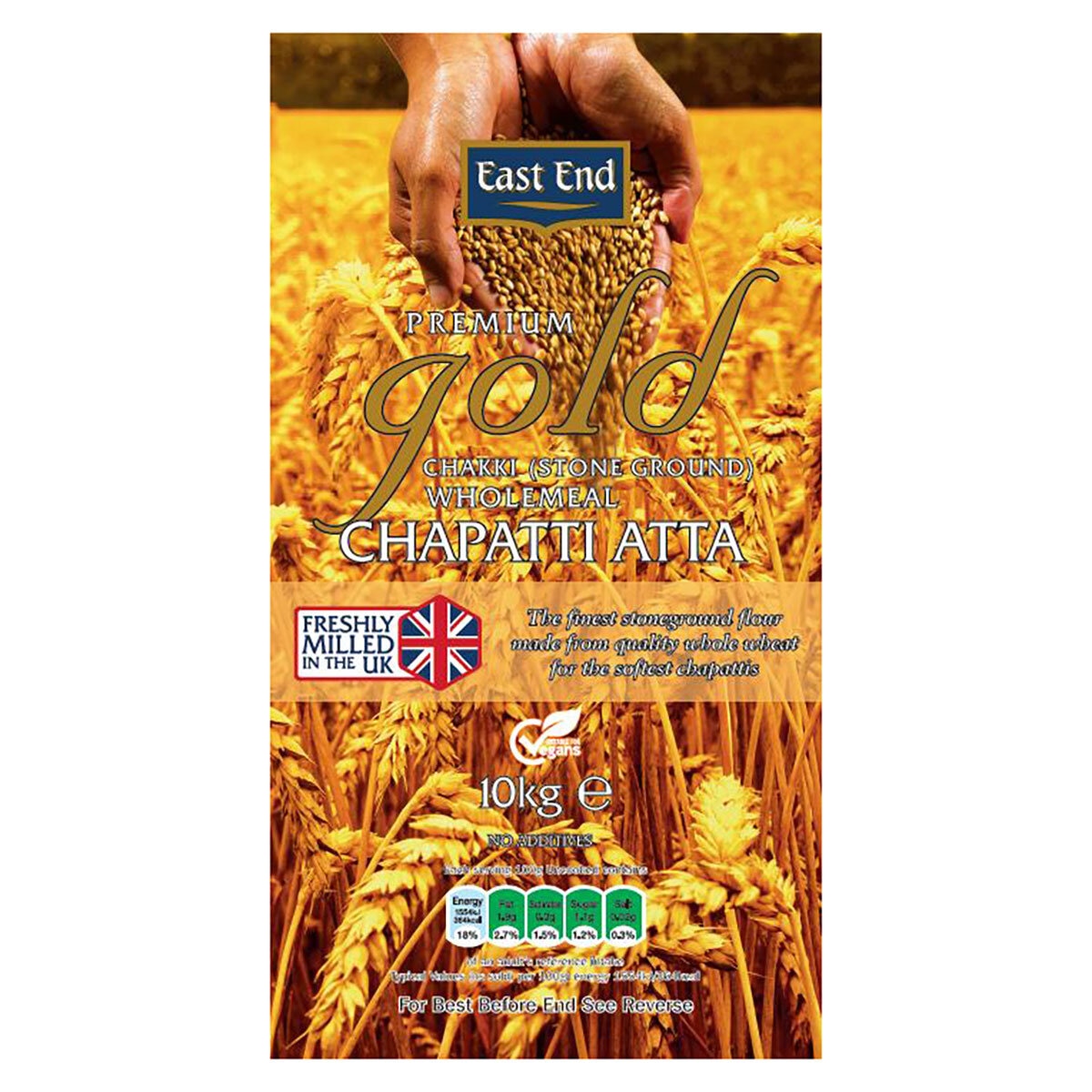 East End Atta Wholemeal Flour 10kg - British product