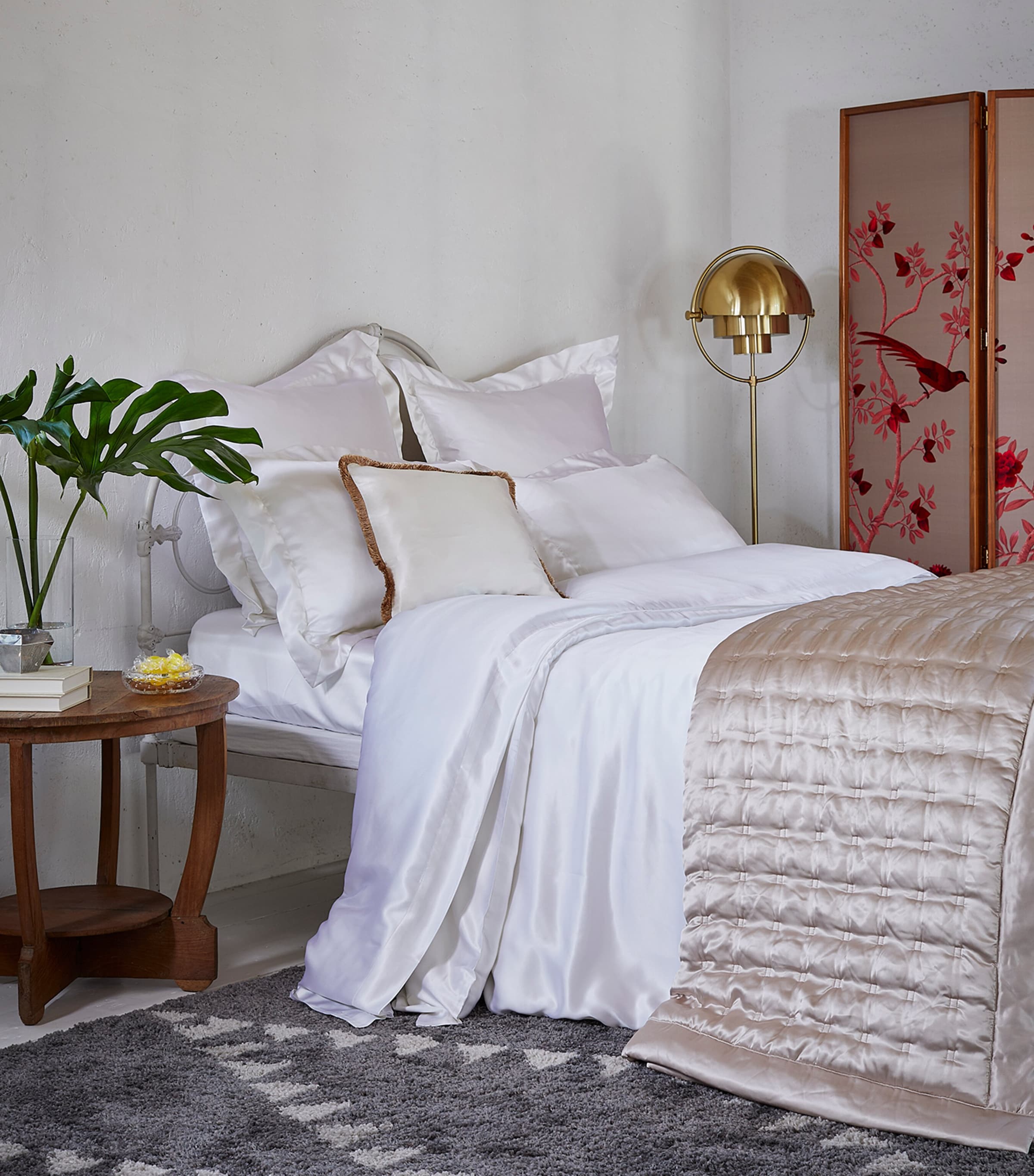 Gingerlily silk double flat sheet 230cm x 310cm, UK version