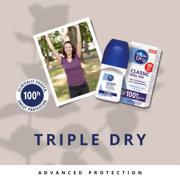 DNR Triple Dry Classic anti-perspirant roll on 50ml - British product