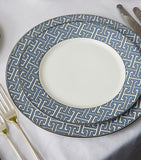 O.W. London geometric print dessert plates, 21cm, imported from the UK