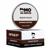 Mo Bros Beard Balm Sandalwood 100ml, imported from the UK