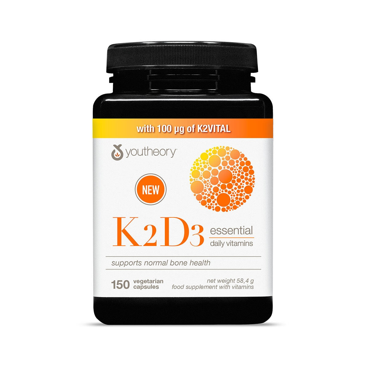 Youtheory K2D3 bone health supplement 150 count (British brand)