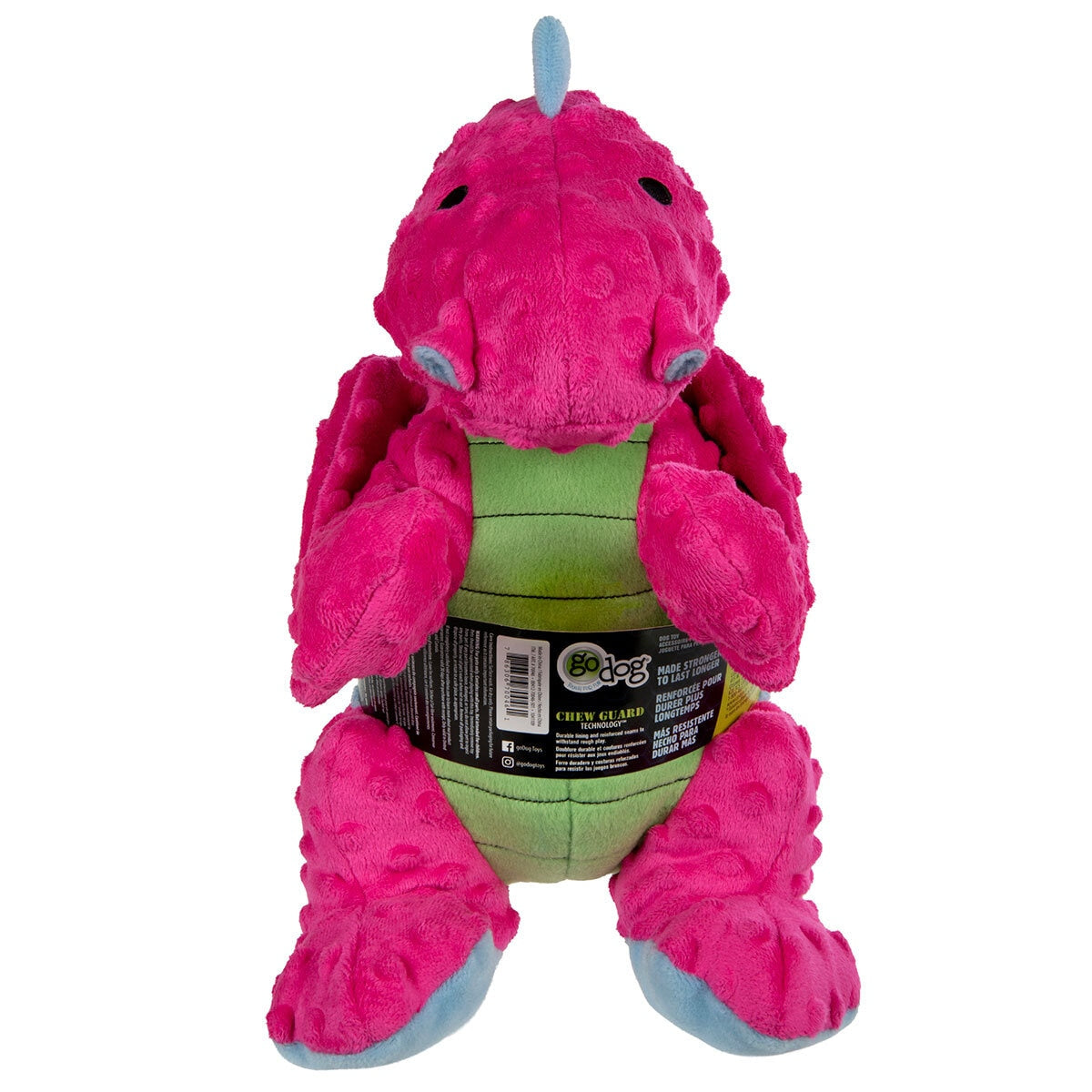 GoDog jumbo dog toy in 4 colours, UK version