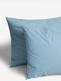 Blue slate duvet cover and pillowcase set - British product