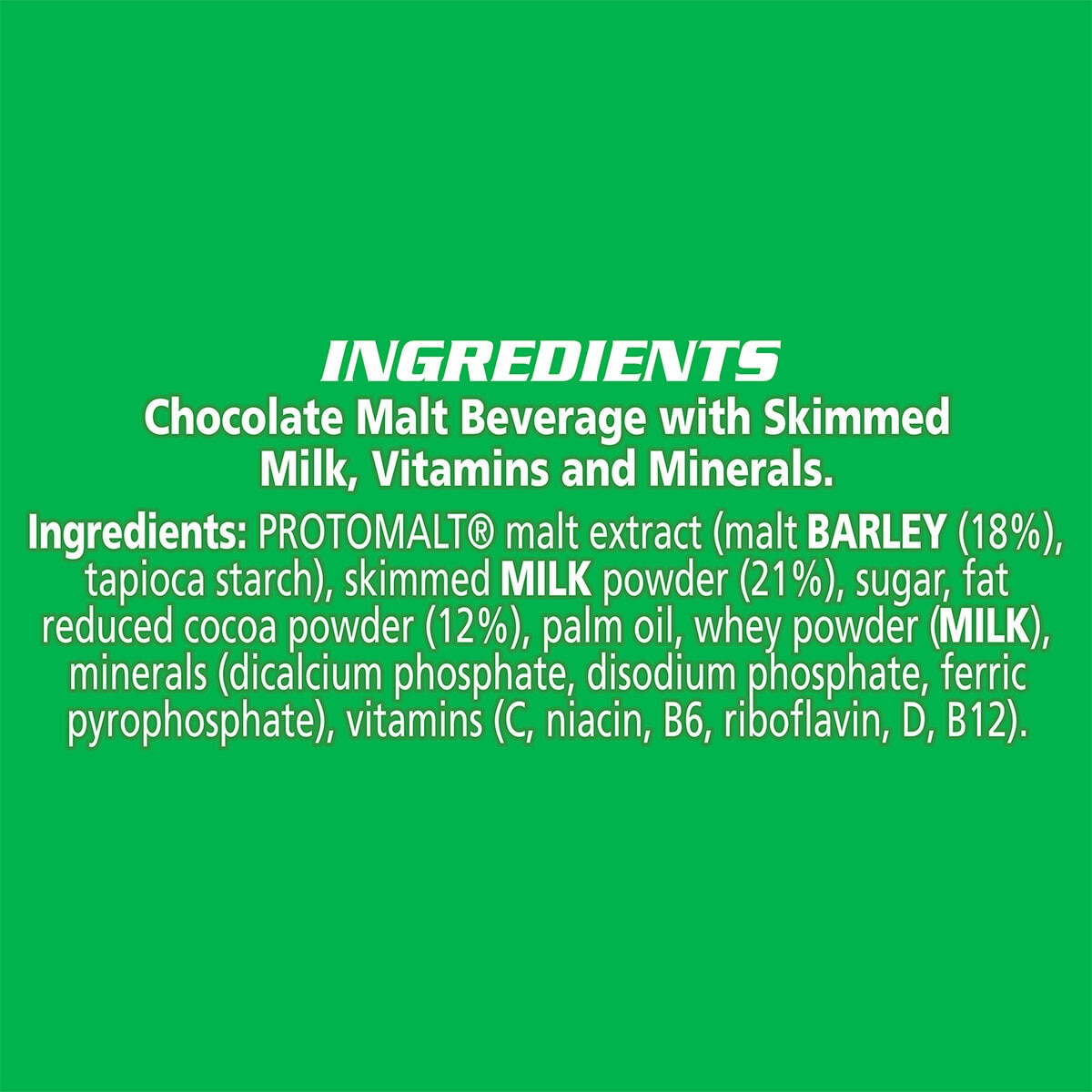 Nestle Milo malted milk powder 2 x 400g, imported from the UK
