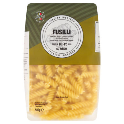ASDA fusilli pasta 500g - British product
