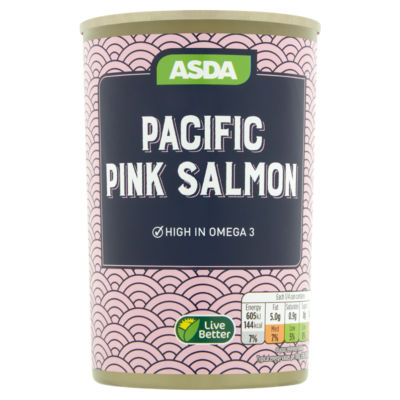 ASDA wild Alaskan pink salmon canned salmon 418g - British product