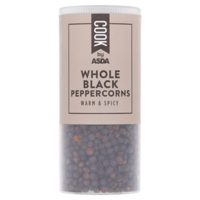 COOK by ASDA Whole Black Peppercorns Whole Peppercorns 106g