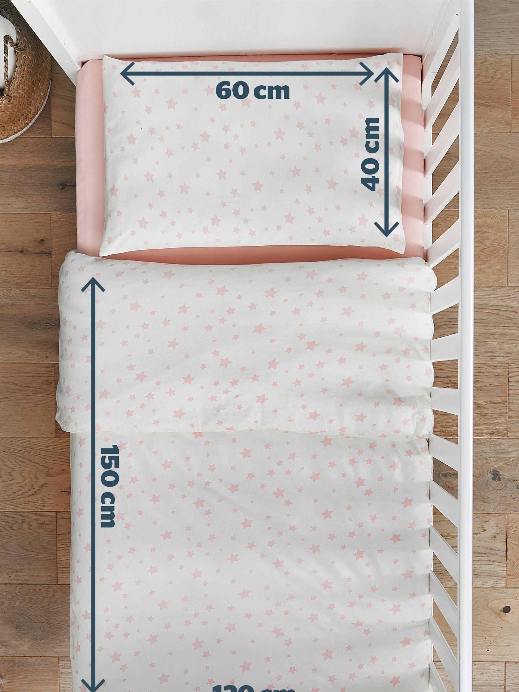 Silentnight Grey Star Cot Bed Duvet Set (British brand)