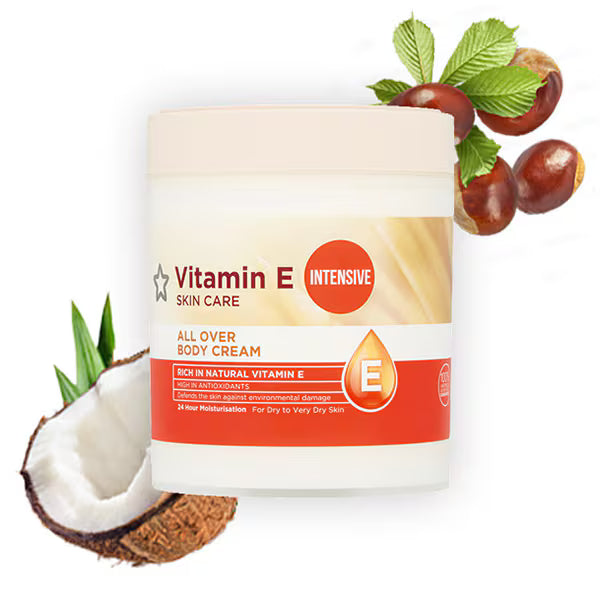 Superdrug Vitamin E body cream 475ml (British brand)