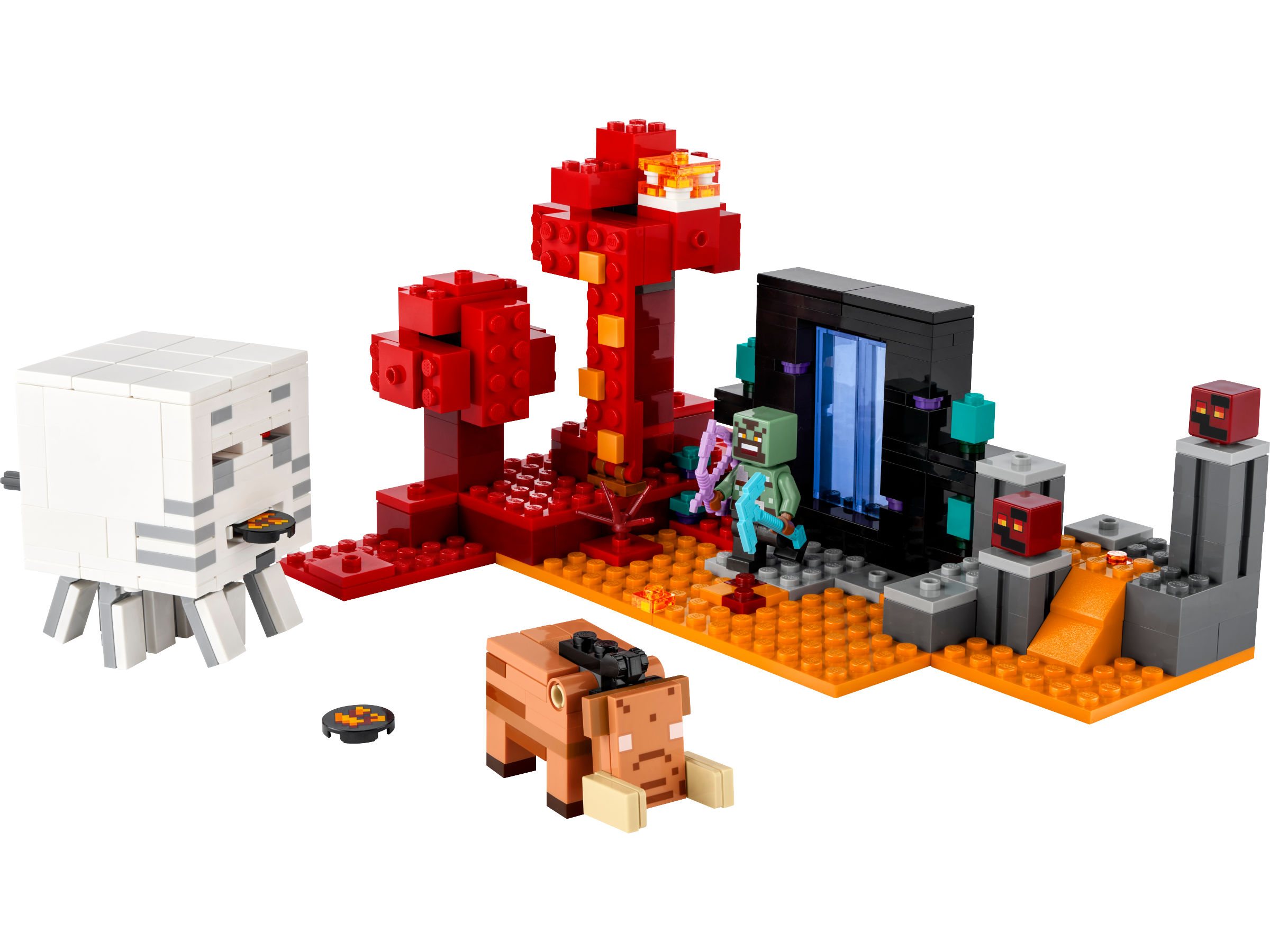 LEGO Minecraft The Nether Portal Ambush Building Set 352 Pieces (British brand)