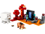 LEGO Minecraft The Nether Portal Ambush Building Set 352 Pieces (British brand)