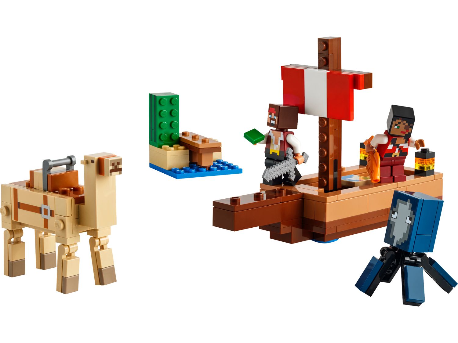 LEGO Minecraft Pirate Ship Voyage 166 Pieces (British brand)
