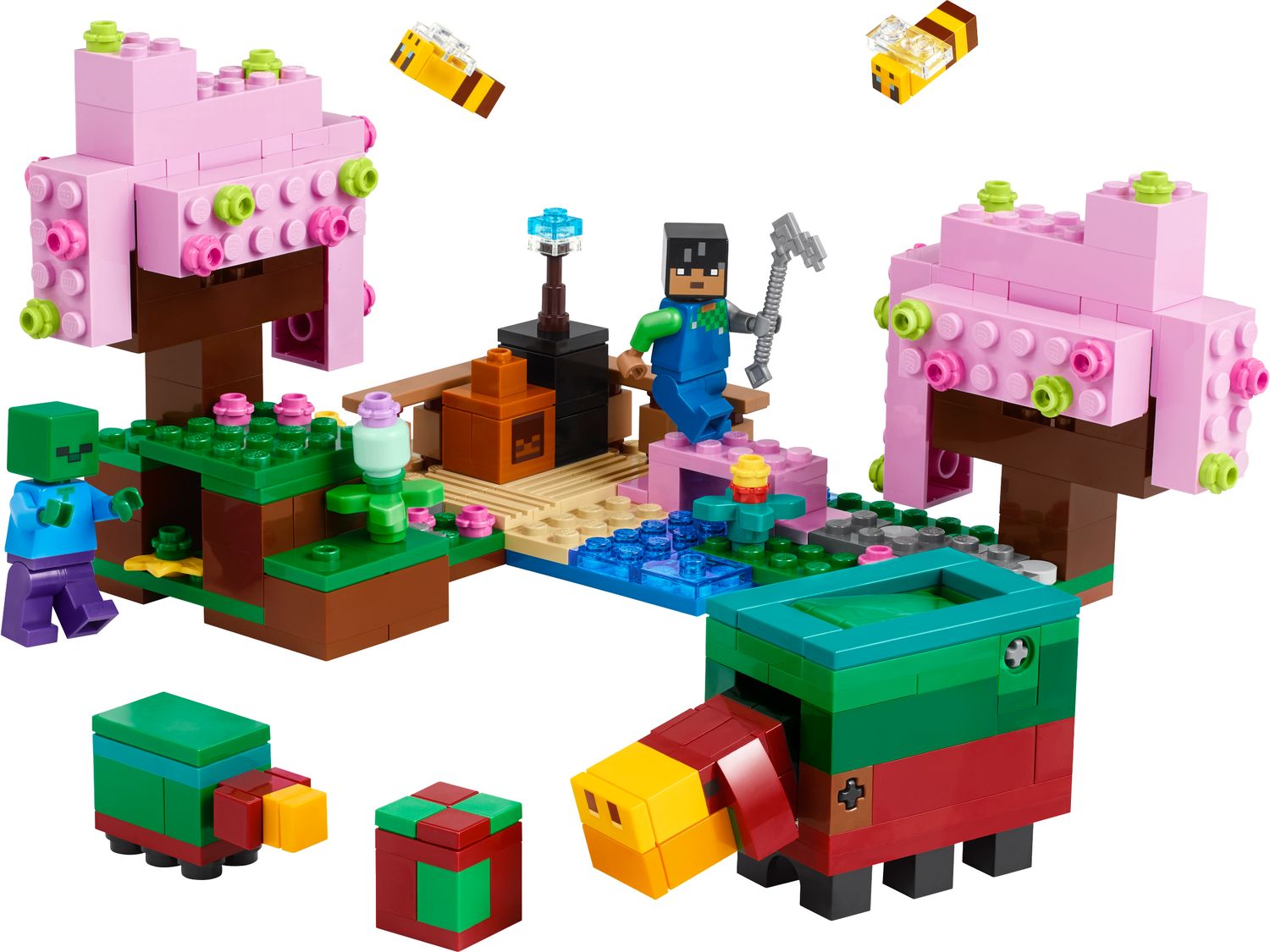 LEGO Minecraft Cherry Blossom Garden building set 304 pieces (British brand)