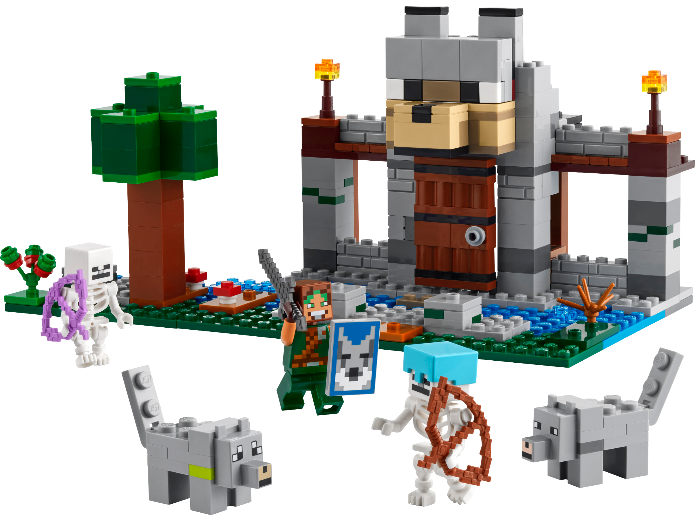 LEGO Minecraft Wolf Stronghold building set 312 pieces (British brand)