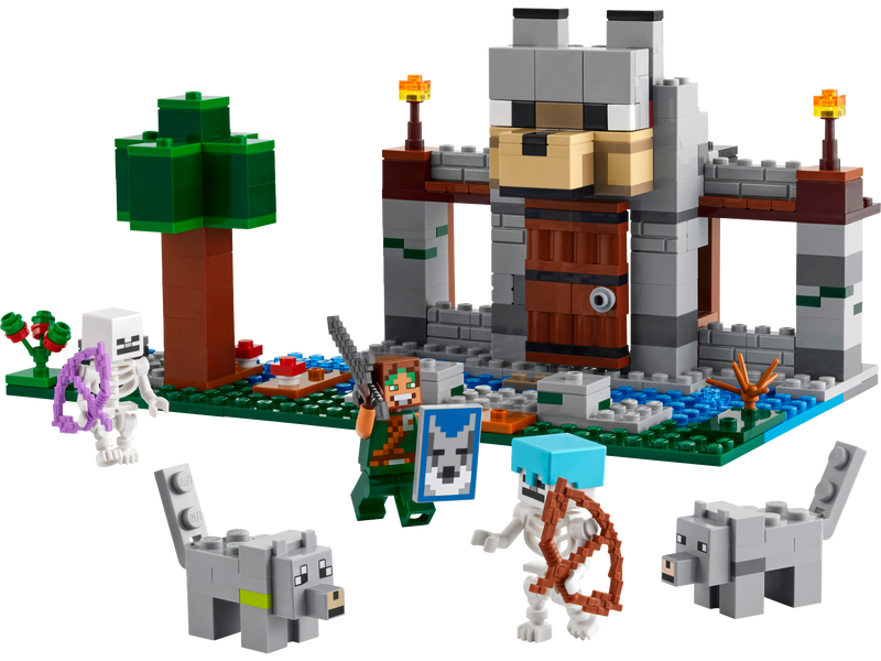 LEGO Minecraft Wolf Stronghold building set 312 pieces (British brand)
