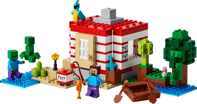 LEGO Minecraft The TNT Jungle House Building Set 287 Pieces