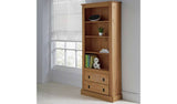 Argos Home solid pine 2 drawer bookcase 180cm high - British product
